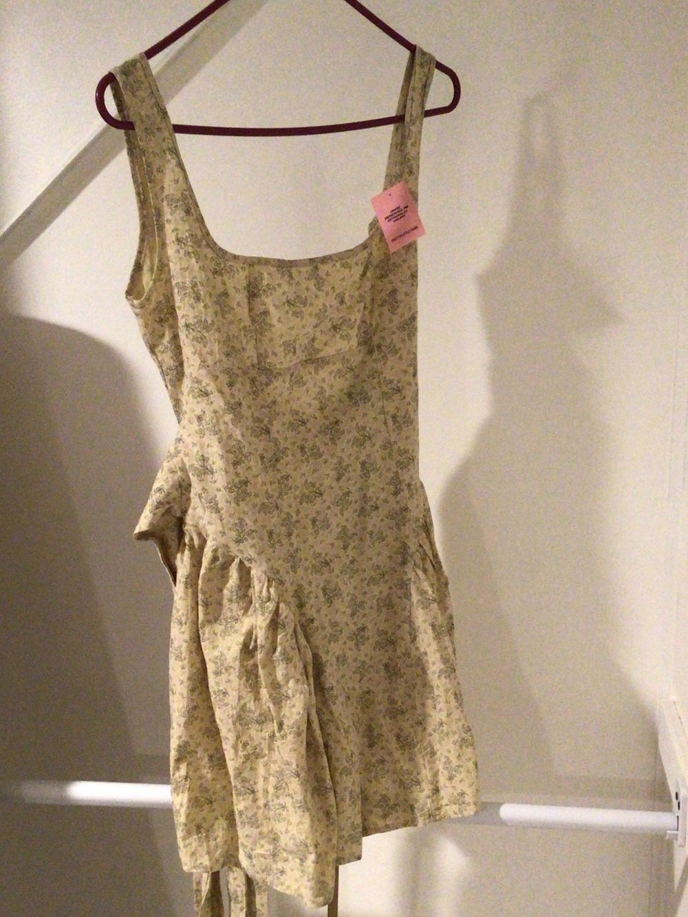 PrettyLittleThing Pale Yellow Floral Sundress